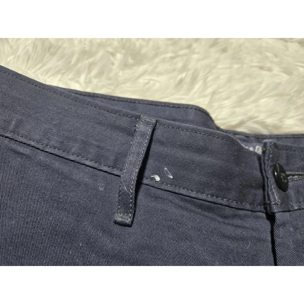 Levis Mens Navy Blue‎ Ripstop Cargo Shorts Size W34 Distressed Pockets